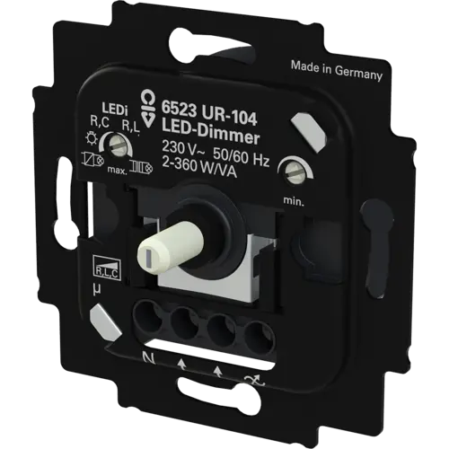 Busch-Jaeger 6523 UR-104 draaidimmer universeel LED 2-100 Watt