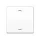 JUNG AS 1700 P WW knop met pijlsymbolen tbv elektronische jaloezieactor AS 500 alpine wit