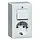 PEHA 6696.02 combinatie schakelaar en wandcontactdoos randaarde opbouw wit