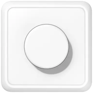 JUNG CD 5544.03 V WW LED draaidimmer compleet voor enkele montage 3 - 40 Watt CD500 alpine wit