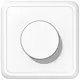 JUNG CD 5544.03 V WW LED draaidimmer compleet voor enkele montage 3 - 40 Watt CD500 alpine wit