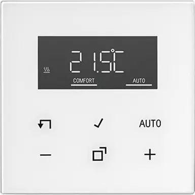 JUNG LS 1790 D WW bedieningselement met display voor kamerthermostaat LS990 alpine wit