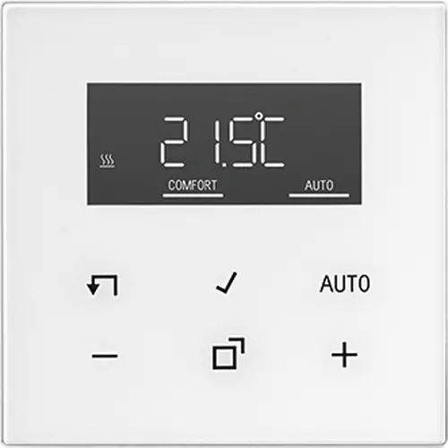 JUNG LS 1790 D WW bedieningselement met display voor kamerthermostaat LS990 alpine wit