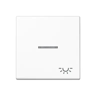 JUNG A 590 KO5 L WW schakelwip met lichtsymbool en controlevenster A-range alpine wit