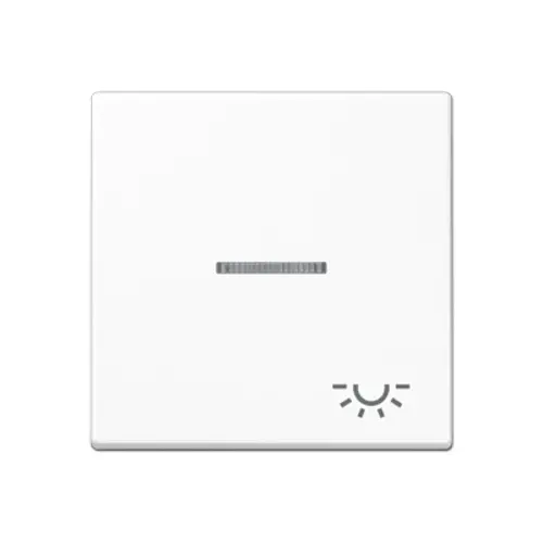 JUNG A 590 KO5 L WW schakelwip met lichtsymbool en controlevenster A-range alpine wit