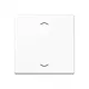 JUNG A 1700 BFP WW knop met pijlsymbolen tbv elektronische jaloezieactor A-range alpine wit