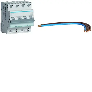 Hager VKS04SD installatieautomaat 3p+N 16A B-karakteristiek direct aansluiting