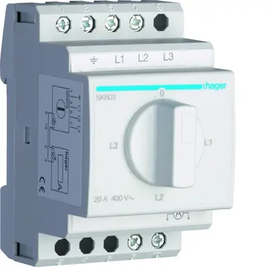 Hager SK603 Amperemeterschakelaar