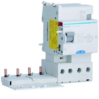 Hager BS463N Aardlekblok 63A 4P 230-400V