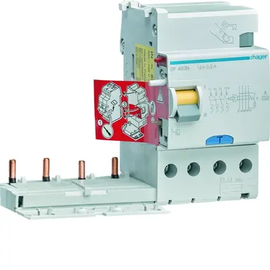 Hager BF463N Aardlekblok 63A 4P 230-400V