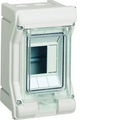 Hager VE103F opbouwverdeler Vector 111x175x93mm 1-rij 3-modulen IP65