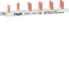 Hager KB4FN kamrail geisoleerd 2-polig 10mm2 40A 6-modulen