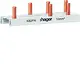 Hager KB2FN kamrail geisoleerd 2-polig 10mm2 40A 4-modulen