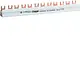 Hager KDN263A kamrail 2-polig vork 63A 10mm2 12-modulen