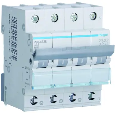 Hager MCS632E Installatieautomaat C-kar 3P 4