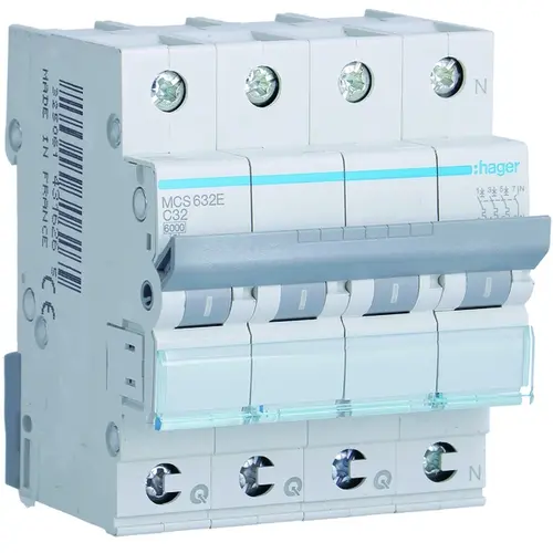 Hager MCS632E Installatieautomaat C-kar 3P 4