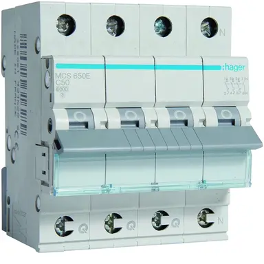 Hager MCS650E Installatieautomaat C-kar 3P 4