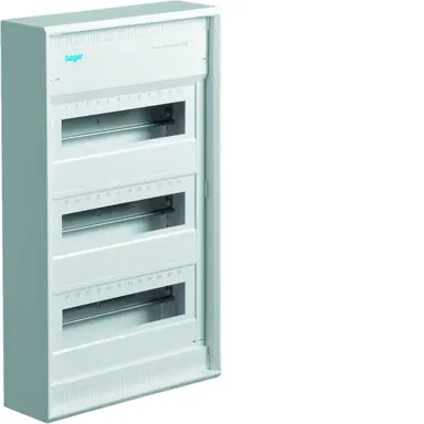Hager VA36NL Volta leeg 36-modulen 515x305mm 3 rijen van 12 modulen