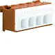 Hager KN18P bruine Quickconnect aansluitklem voor fase 18-posities