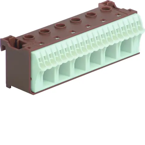 Hager KN26P bruine Quickconnect aansluitklem voor fase 26-posities