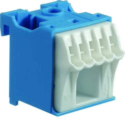Hager KN06N blauwe Quickconnect aansluitklem voor nul 6-posities
