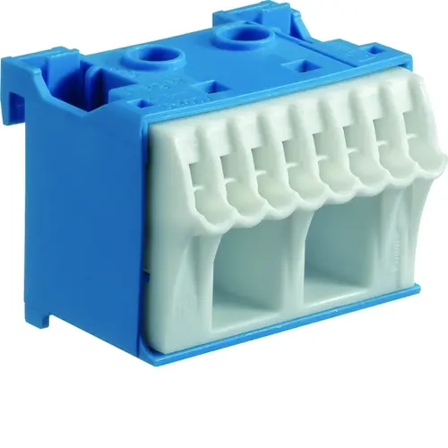 Hager KN10N blauwe Quickconnect aansluitklem voor nul 10-posities