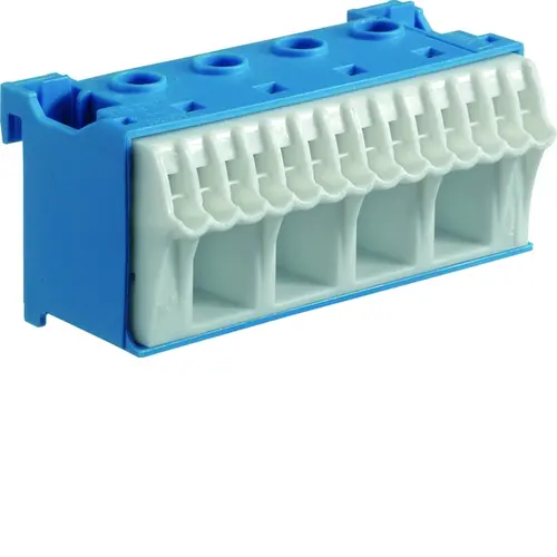 Hager KN18N blauwe Quickconnect aansluitklem voor nul 18-posities