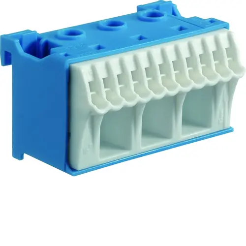 Hager KN14N blauwe Quickconnect aansluitklem voor nul 14-posities
