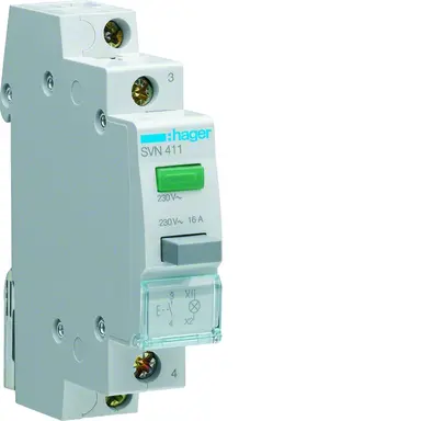 Hager SVN411 Drukknop modulair