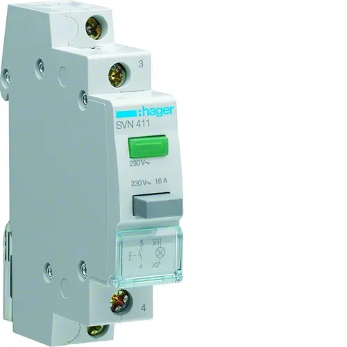 Hager SVN411 Drukknop modulair
