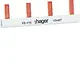 Hager KB41N kamrail geisoleerd 1polig 4 modulen 40A 10mm2