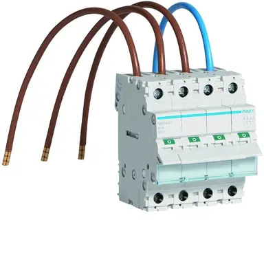 Hager VK11SH hoofdschakelaar 4-polig 40A uitbreidingsset