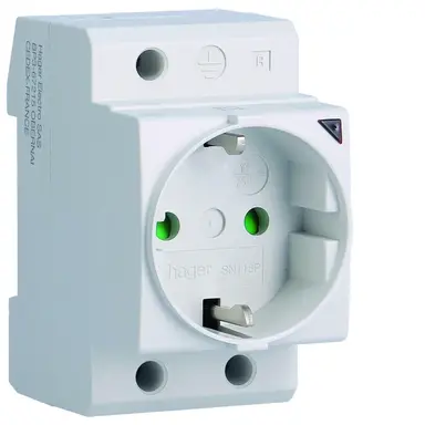 Hager SN116 Wcd 1v Randaarde DIN-rail Grij