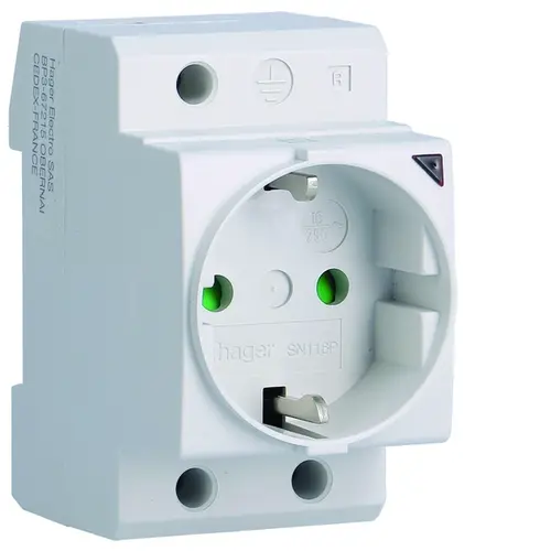 Hager SN116 Wcd 1v Randaarde DIN-rail Grij