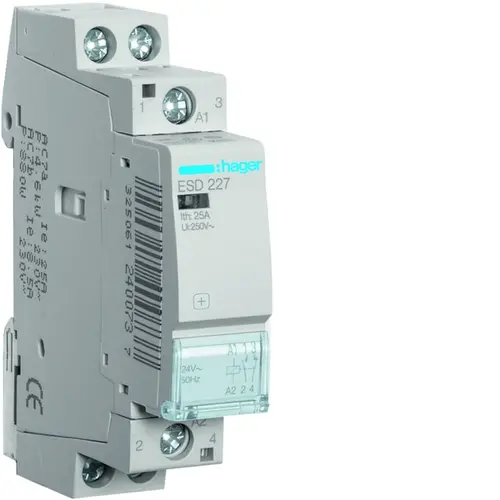 Hager ESD227 Magn. Schak. 25A (AC1) 1m 1v