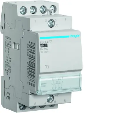 Hager ESC427 Magn. Schak. 25A (AC1) 2m 2v