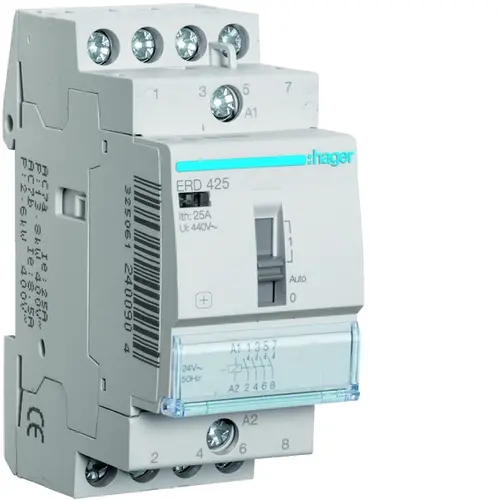 Hager ERD425 Magn. Schak. 25A (AC1) 4m 24