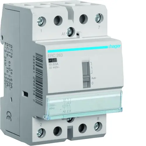 Hager ERC263 Magn. Schak. 63A (AC1) 2m 23