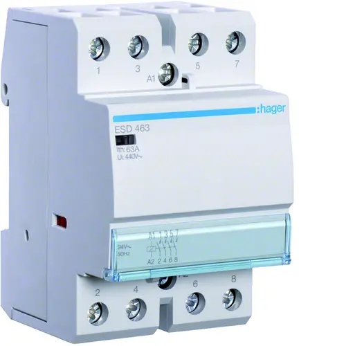 Hager ESD463 Magn. Schak. 63A (AC1) 4m 24
