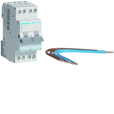 Hager VKS06SV fornuisgroep 2x 1p+N 20A B-karakteristiek 6kA uitbreidingsset