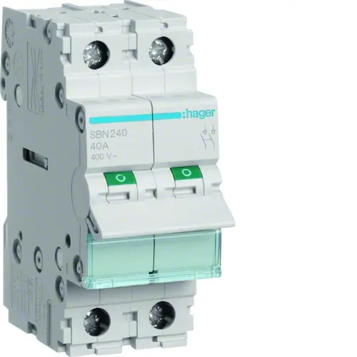 Hager SBN264 lastscheider modulair 2-polig 63A 400V