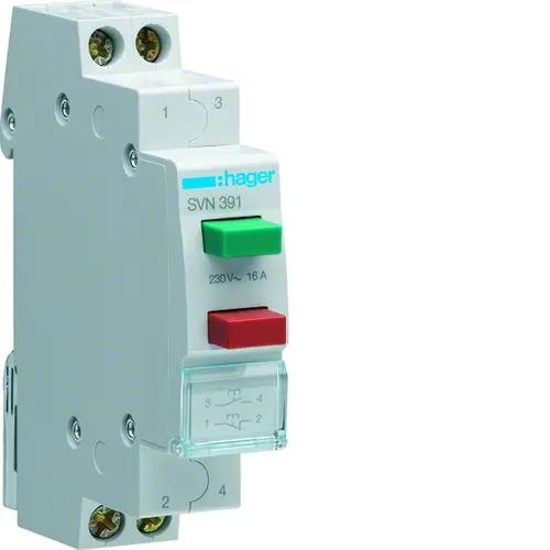Hager SVN391 Drukknop modulair