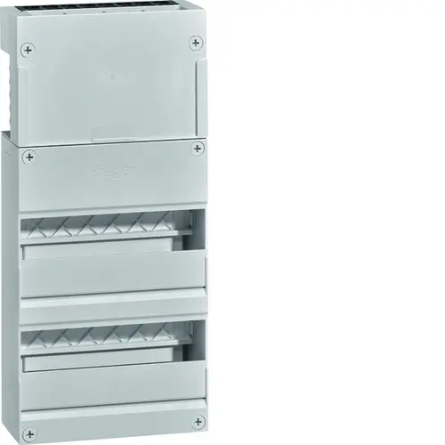 Hager VKG22S Vision leeg 24-modulen 220x475mm 2 rijen van 12 modulen incl.buisinvoerstuk