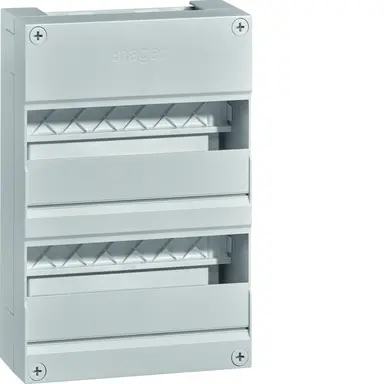 Hager VKG22Z Vision leeg 24-modulen 220x330mm 2 rijen van 12 modulen excl. buisinvoerstuk
