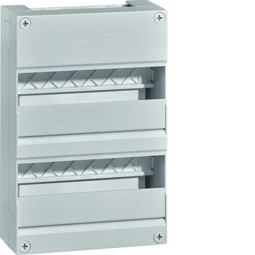 Hager VKG22Z Vision leeg 24-modulen 220x330mm 2 rijen van 12 modulen excl. buisinvoerstuk