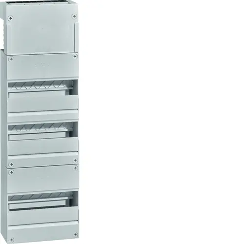 Hager VKG23S Vision leeg 36-modulen 220x695mm 3rijen van 12 modulen incl. buisinvoerstuk