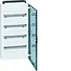 Hager VB418P Vega leeg 72-modulen 400x775mm 4 rijen van 18 modulen wit met transparante deur