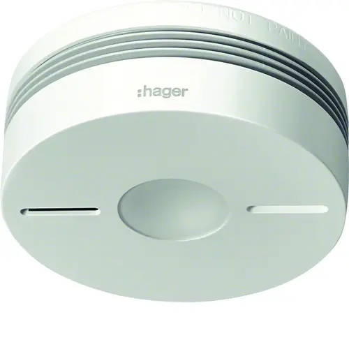 Hager TG550A optische rookmelder RF-koppelbaar met ingebouwde lithiumbatterij