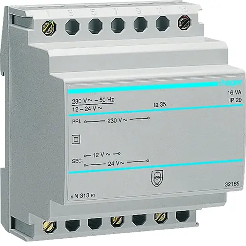 Hager ST313 Stuurtrafo 1f 230/12v 16VA Vei
