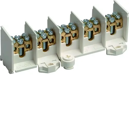 Hager K46N Aansluitblok 5p Geisol. Schroe